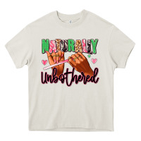 Cream Naturally unbothered afro nails Heavy Core Tee - RanaPortraitStore