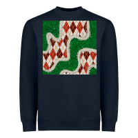 Christmas Diamond Plaid And Green Glitter Seamless Pattern Heavyweight Sweatshirt | Teevron