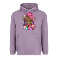 Lavender Cowboy Rabbit Easter Heavyweight Hoodie - BundleAndBundleShop