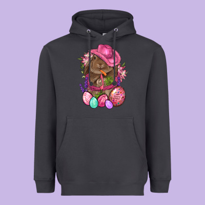 Cowboy Rabbit Easter Heavyweight Hoodie Designed By Bundleandbundleshop