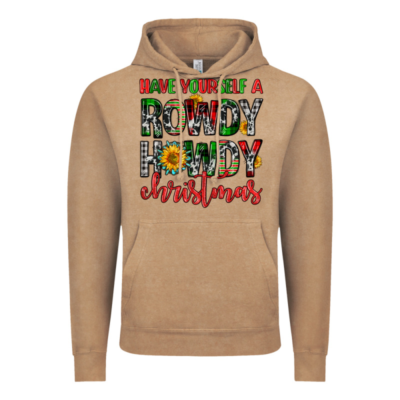 Have Yourself A Rowdy Howdy Christmas Vintage Hoodie by FaDigitalArtStudio | Teevron