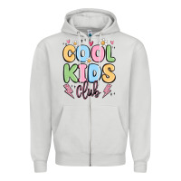 Dove Grey cool kids club Zipper Hoodie - MaliasSmallBusiness