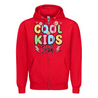 Red cool kids club Zipper Hoodie - MaliasSmallBusiness