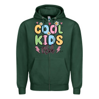 Sports Green cool kids club Zipper Hoodie - MaliasSmallBusiness