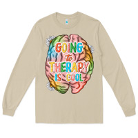 Mushroom going to therapy is cool Long Sleeve Tee - NancyCooperArtShop