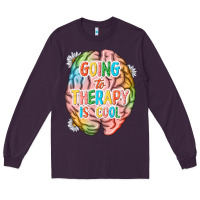 Plum going to therapy is cool Long Sleeve Tee - NancyCooperArtShop