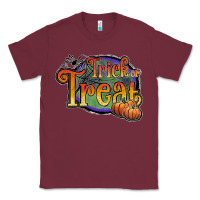 Burgundy trick or treat black Classic Tee - JahusDesignShop
