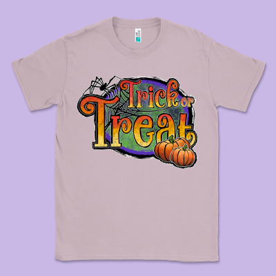 Trick Or Treat Black Classic Tee Designed By Jahusdesignshop