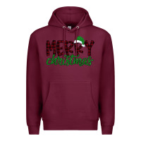 Burgundy Merry Christmas Premium Hoodie - Bettercallsaul