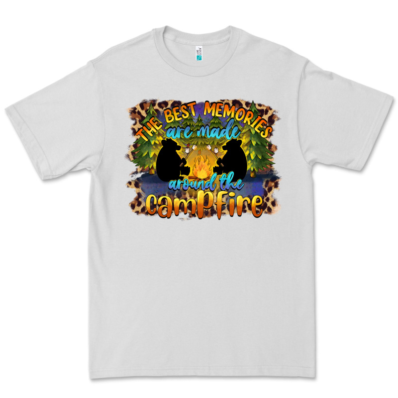 The Best Memories Are Made Around The Campfire Camping Premium Tee by BarkalooDesign | Teevron