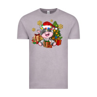 Vintage Zinc little cute christmas cow Vintage Tee - AdoDesignShop