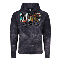 Cloud Black love of the cows Vintage Hoodie - CowhideDigitalArt