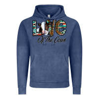 Vintage Denim love of the cows Vintage Hoodie - CowhideDigitalArt