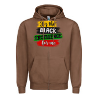 Chestnut it s the black excellence for me Zipper Hoodie - MaliasSmallBusiness