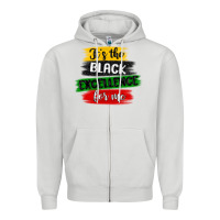 Dove Grey it s the black excellence for me Zipper Hoodie - MaliasSmallBusiness