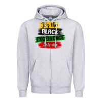 Heather Grey it s the black excellence for me Zipper Hoodie - MaliasSmallBusiness