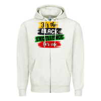 Oatmeal Heather it s the black excellence for me Zipper Hoodie - MaliasSmallBusiness