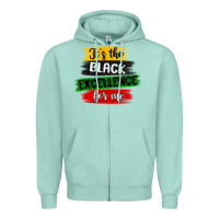 Seafoam it s the black excellence for me Zipper Hoodie - MaliasSmallBusiness