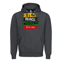 Smoke it s the black excellence for me Zipper Hoodie - MaliasSmallBusiness
