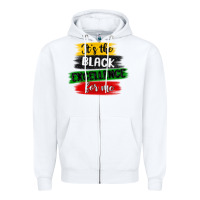 White it s the black excellence for me Zipper Hoodie - MaliasSmallBusiness