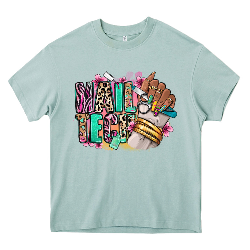 Nail Tech Afro Nail Art Heavy Core Tee by RanaPortraitStore | Teevron