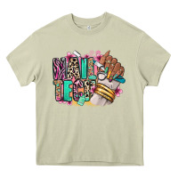 Mossy Nail Tech afro nail art Heavy Core Tee - RanaPortraitStore