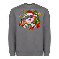 Storm little cute christmas cow Heavyweight Sweatshirt - AdoDesignShop