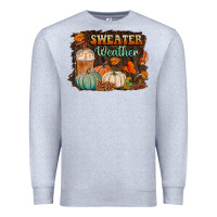 Heather Grey sweater weather Premium Sweatshirt - BundleAndBundleShop