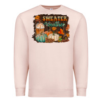 Pale Pink sweater weather Premium Sweatshirt - BundleAndBundleShop