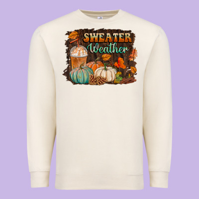 Sweater Weather Premium Sweatshirt Designed By Bundleandbundleshop
