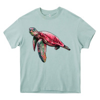 Arona sea turtle pink glitter Heavy Core Tee - Artiststas