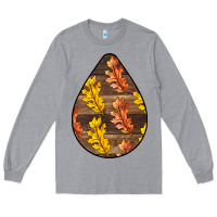 Heather Grey Fall Teardrop Long Sleeve Tee - LillyAllenDesigns
