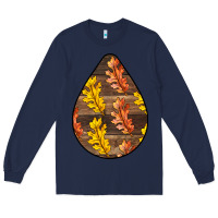 Navy Fall Teardrop Long Sleeve Tee - LillyAllenDesigns