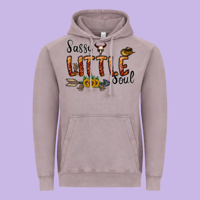 Sassy Little Soul Vintage Hoodie Designed By Cowhidedigitalart