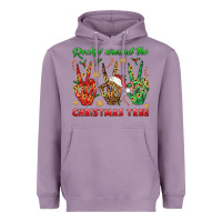 Lavender Rockin' Around The Christmas Tree Heavyweight Hoodie - BundleAndBundleShop