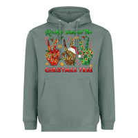 Sage Rockin' Around The Christmas Tree Heavyweight Hoodie - BundleAndBundleShop