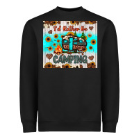Black i’d rather be camping Heavyweight Sweatshirt - JahusDesignShop