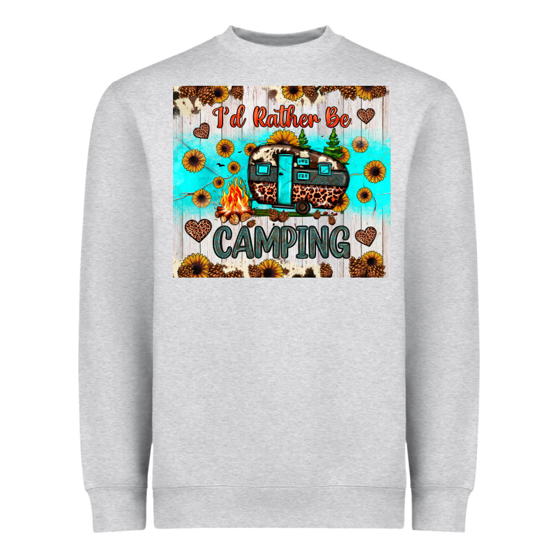 I’d Rather Be Camping Heavyweight Sweatshirt by JahusDesignShop | Teevron