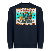 Navy i’d rather be camping Heavyweight Sweatshirt - JahusDesignShop