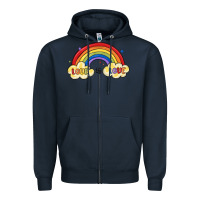 Navy love is love lgbtq Zipper Hoodie - MaliasSmallBusiness