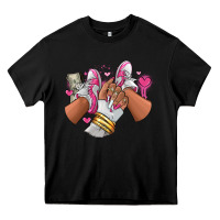 Black Pink and white sneaker girl Heavy Core Tee - RanaPortraitStore