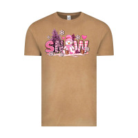 Vintage Camel pink snowman and snow Vintage Tee - AdoDesignShop