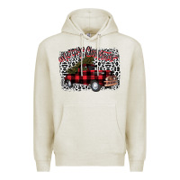 Oatmeal Heather Merry Christmas Truck Premium Hoodie - Bettercallsaul