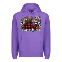 Purple Merry Christmas Truck Premium Hoodie - Bettercallsaul