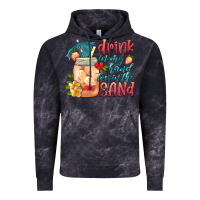 Cloud Black drink in my hand toes in the sand Vintage Hoodie - HRA Design Shop