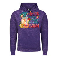Cloud Purple drink in my hand toes in the sand Vintage Hoodie - HRA Design Shop