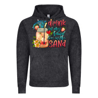 Vintage Black drink in my hand toes in the sand Vintage Hoodie - HRA Design Shop