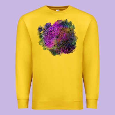Halloween Spider Web For Patches Premium Sweatshirt Designed By Bundleandbundleshop