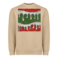 Mushroom christmas plaid and white glitter snow seamless pattern Heavyweight Sweatshirt - BundleAndBundleShop