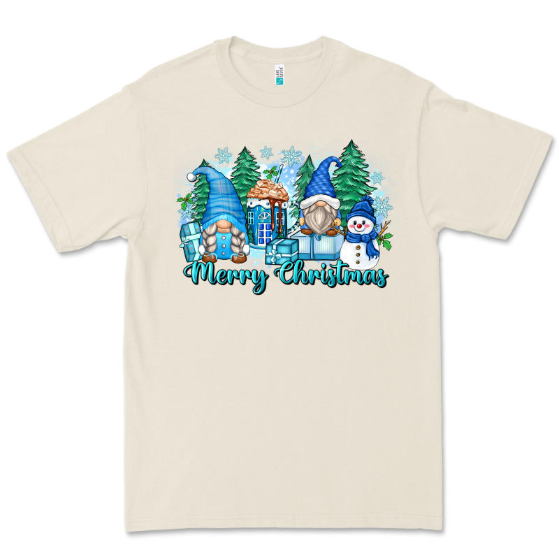 Merry Christmas Snowman Gnomes Premium Tee by Zillion Design Studio | Teevron